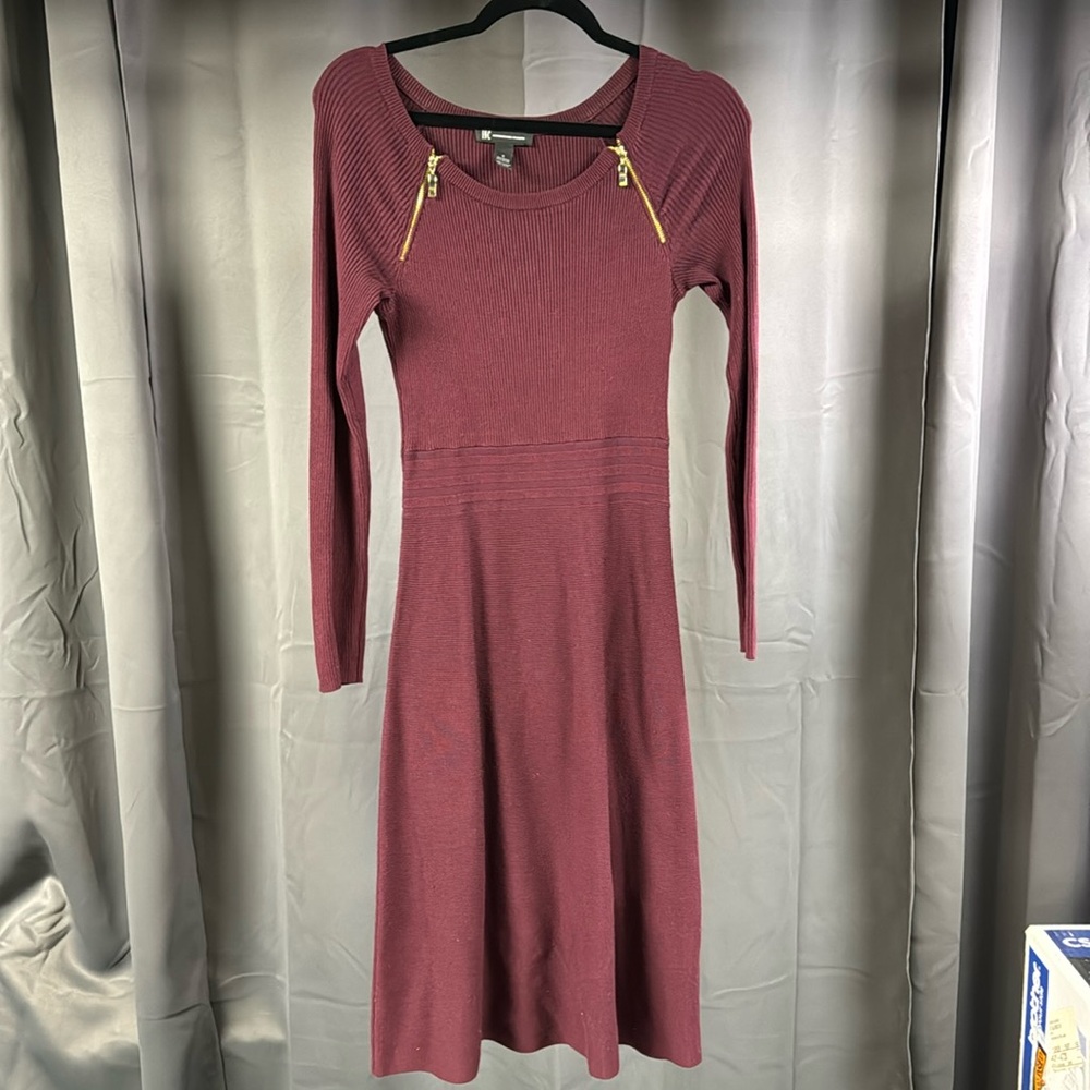 Inc international Burgundy Sweater Dress